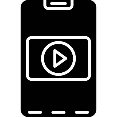 video simgesi vektör illüstrasyonu