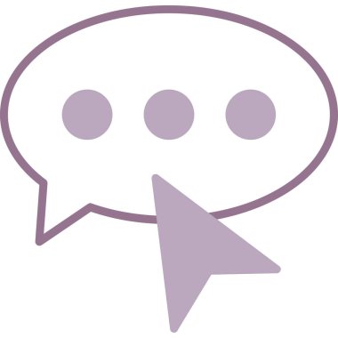 konuşma balonu simgesi tasarımı, vektör illüstrasyonu