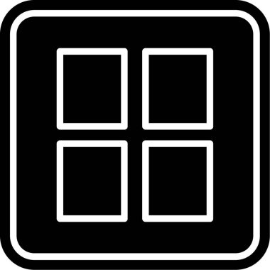 pencere simgesi, vektör illüstrasyonu