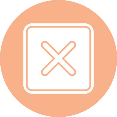 çapraz simge vektör illüstrasyonu