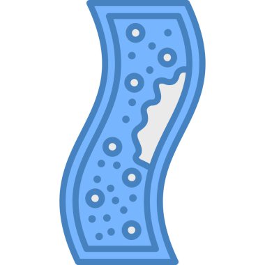 mavi karalama çizgi film simgesi