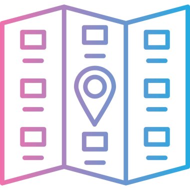 konum haritası konumu simgesi - taslak biçimi