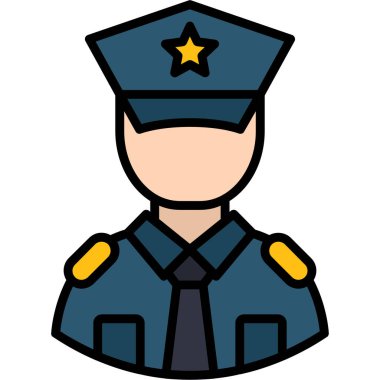 Polis memuru. Basit tasarım