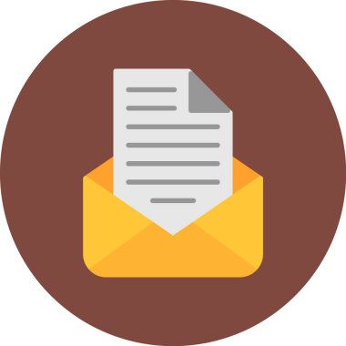 e-posta mektup simgesi düz biçimli