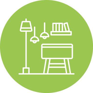 tablo simgesi vektör illüstrasyonu