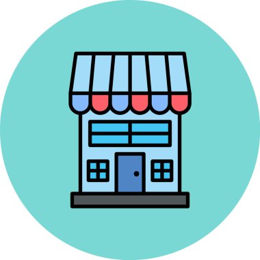 vektör mağaza simgesi çizimi