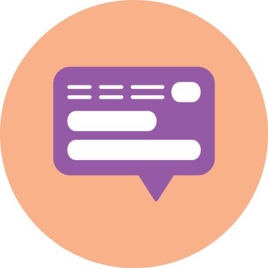 Sohbet baloncukları simgesinin vektör çizimi