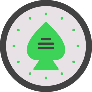 Ağaç simgesinin vektör illüstrasyonu