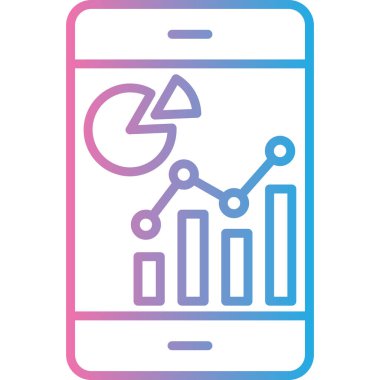 Analizler. Web simgesi vektör illüstrasyonu