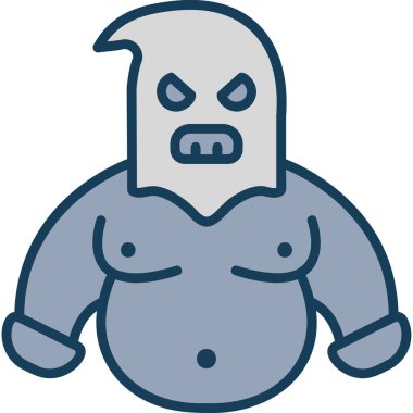 Savaşçı. Web simgesi basit illüstrasyon