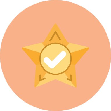 İşaretleme simgesi vektör illüstrasyonunu kontrol et