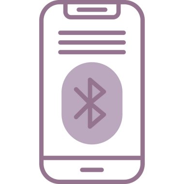 Bluetooth simgeli cep telefonu. vektör tasarımı