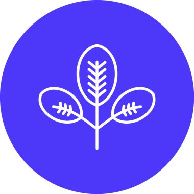 Yaprak ikonu vektör illüstrasyonu