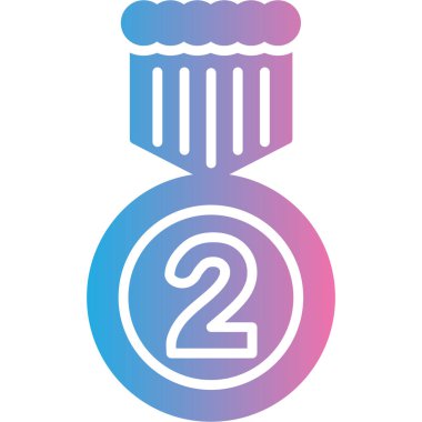 Madalya simgesinin vektör illüstrasyonu