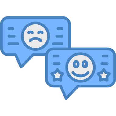 Konuş. Web simgesi basit illüstrasyon