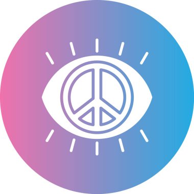 Barış simgesinin vektör illüstrasyonu