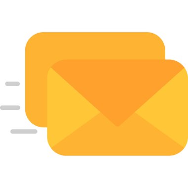 İleti e- posta simgesi düz biçimli