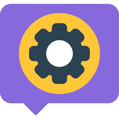 Sohbet simgesi vektör illüstrasyonu