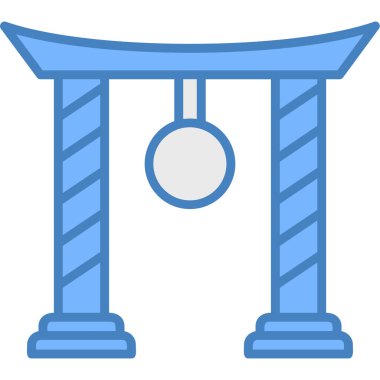 Modern yapı simgesinin vektör illüstrasyonu