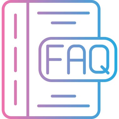 dosya faq simgesi, vektör illüstrasyonu