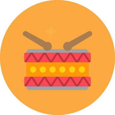 Davul, Basit Vektör Simgesi Her Kullanım İçin