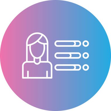 Uzun gölgeli güzel kadın profili