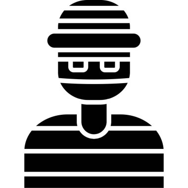 Şapkalı erkek avatar, vektör çizimi