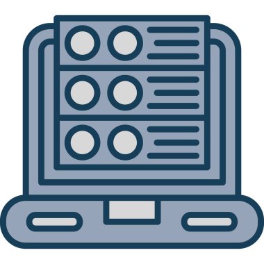 Radyo. Web simgesi basit illüstrasyon