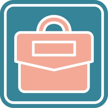 Çanta. Web simgesi basit tasarım