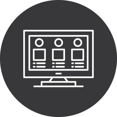 seo modern simgesinin vektör illüstrasyonu