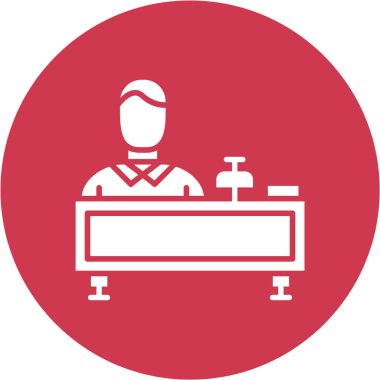 Sandalyedeki bir adamın vektör çizimi