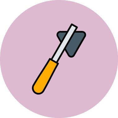 kürek simgesi vektör illüstrasyonu