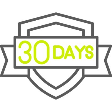 Modern soyut yuvarlak tuş ile izole edilmiş 30.