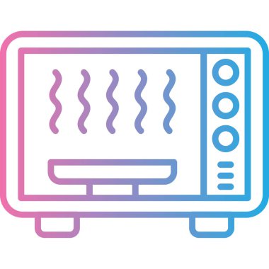 Isıtıcı. Web simgesi basit illüstrasyon