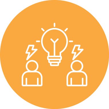 Fikir simgesi vektör illüstrasyonu