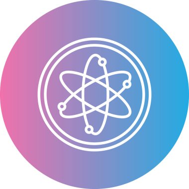 atom. Web simgesi basit tasarım