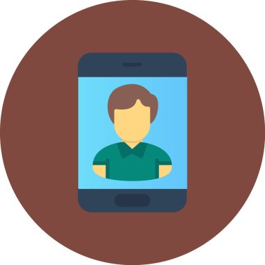 Düz biçimli mobil simge ara