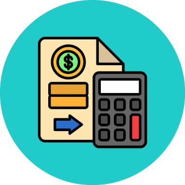 ATM 'de. Web simgesi basit illüstrasyon