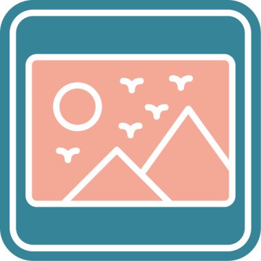 Modern simgenin vektör illüstrasyonu