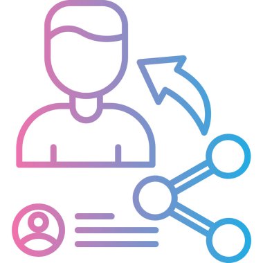 Kullanıcı web simgesi basit illüstrasyon