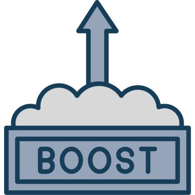 Bulut hesaplama vektör çizgisi simgesi, işaret, illüstrasyon