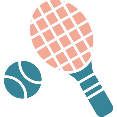 Tenis topu. basit vektör