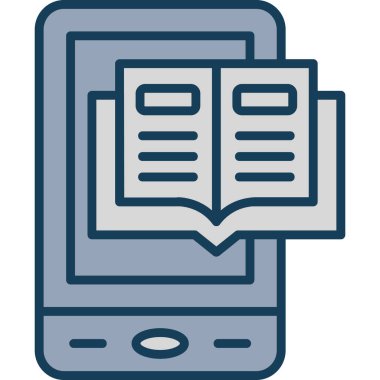 kitap simgesi, vektör illüstrasyonu