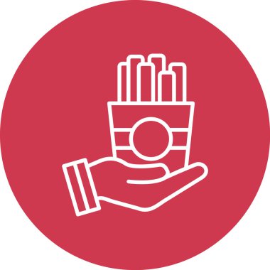 Gıda simgesinin vektör illüstrasyonu