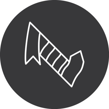 Bir çadır simgesinin vektör illüstrasyonu