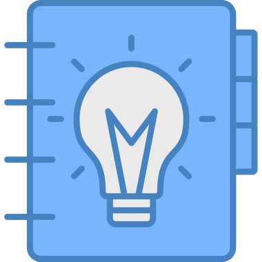 Bir fikrim var. Web simgesi basit illüstrasyon