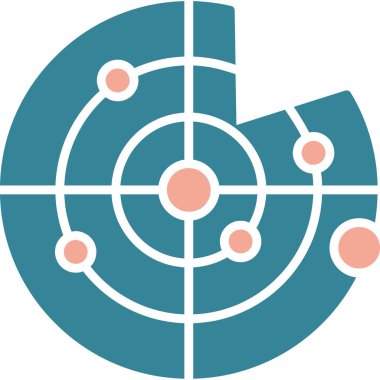 hedef web simgesi basit illüstrasyon