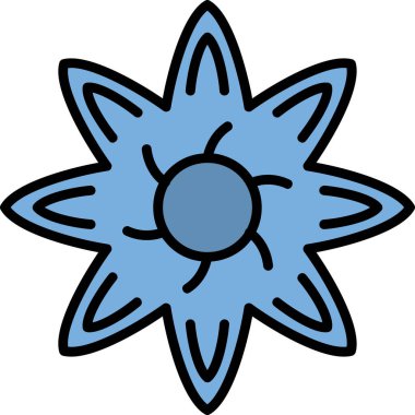 Çiçek. Web simgesi basit illüstrasyon