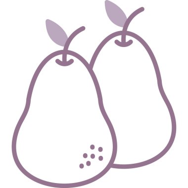 meyve armut vektör simgesi