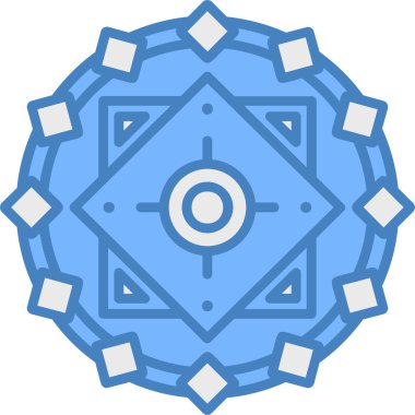 Pusula. Web simgesi basit illüstrasyon